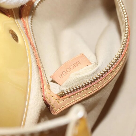 LOUIS VUITTON Monogram Vernis Reade PM Hand Bag Beige M91334 LV Auth ti3294 - Picture 10 of 16
